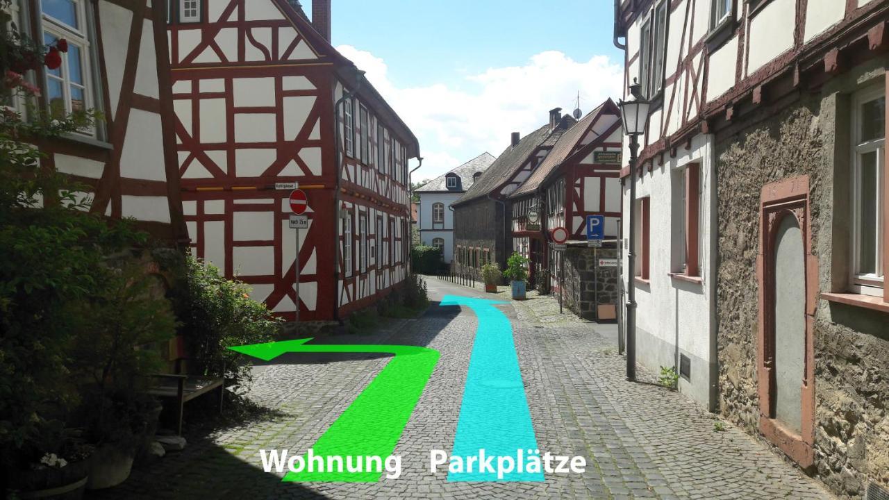 Historische Ferienwohnung Mit Kamin In Lich المظهر الخارجي الصورة